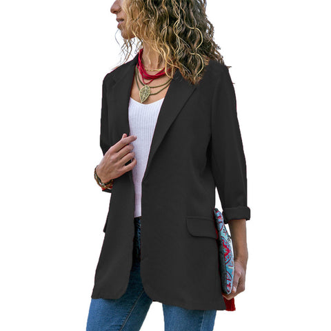 Women's Casual Slim Blazer Jacket
